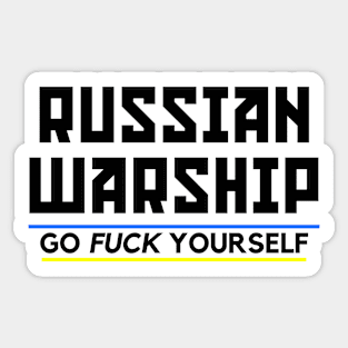 Russian Warship Sticker